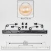 Koyoto Suspension, Boule lumineuse, Suspension Ambre, Clair, 4 lumières