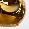 Ripoll Suspension, Boule lumineuse, Suspension Or, 4 lumières