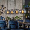 Koyoto Suspension, Boule lumineuse, Suspension Bleu, 4 lumières