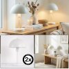 Veltri Lampe à poser Blanc, 1 lumière