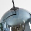 Koyoto Suspension, Boule lumineuse, Suspension Bleu, Vert, Clair, Cuivré, 4 lumières