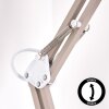 Nurmasuando Lampe de bureau, Lampe à poser LED Sable, Blanc, 1 lumière
