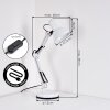Nurmasuando Lampe de bureau, Lampe à poser LED Noir, Blanc, 1 lumière