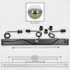Koyoto Suspension, Boule lumineuse, Suspension Vert, Clair, 3 lumières