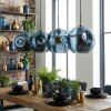 Ripoll Suspension, Boule lumineuse, Suspension Bleu, 4 lumières