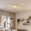 Torresella Plafonnier LED Argenté, 1 lumière, Télécommandes