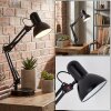 Nurmasuando Lampe de bureau, Lampe à poser LED Noir, 1 lumière
