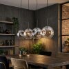 Ripoll Suspension, Boule lumineuse, Suspension Ambre, Clair, Fumé, 4 lumières