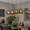 Ripoll Suspension, Boule lumineuse, Suspension Vert, 4 lumières