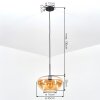 Mertola Suspension, Suspension Ambre, 1 lumière
