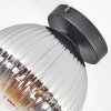 Koyoto Plafonnier, Boule lumineuse 20 cm Clair, Fumé, 1 lumière
