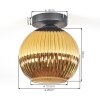Koyoto Plafonnier, Boule lumineuse 20 cm Or, 1 lumière
