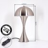 Garil Lampe à poser Nickel mat, 1 lumière