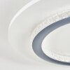 Lidor Plafonnier LED Gris, Blanc, 1 lumière