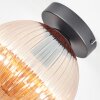 Koyoto Plafonnier, Boule lumineuse 20 cm Ambre, 1 lumière