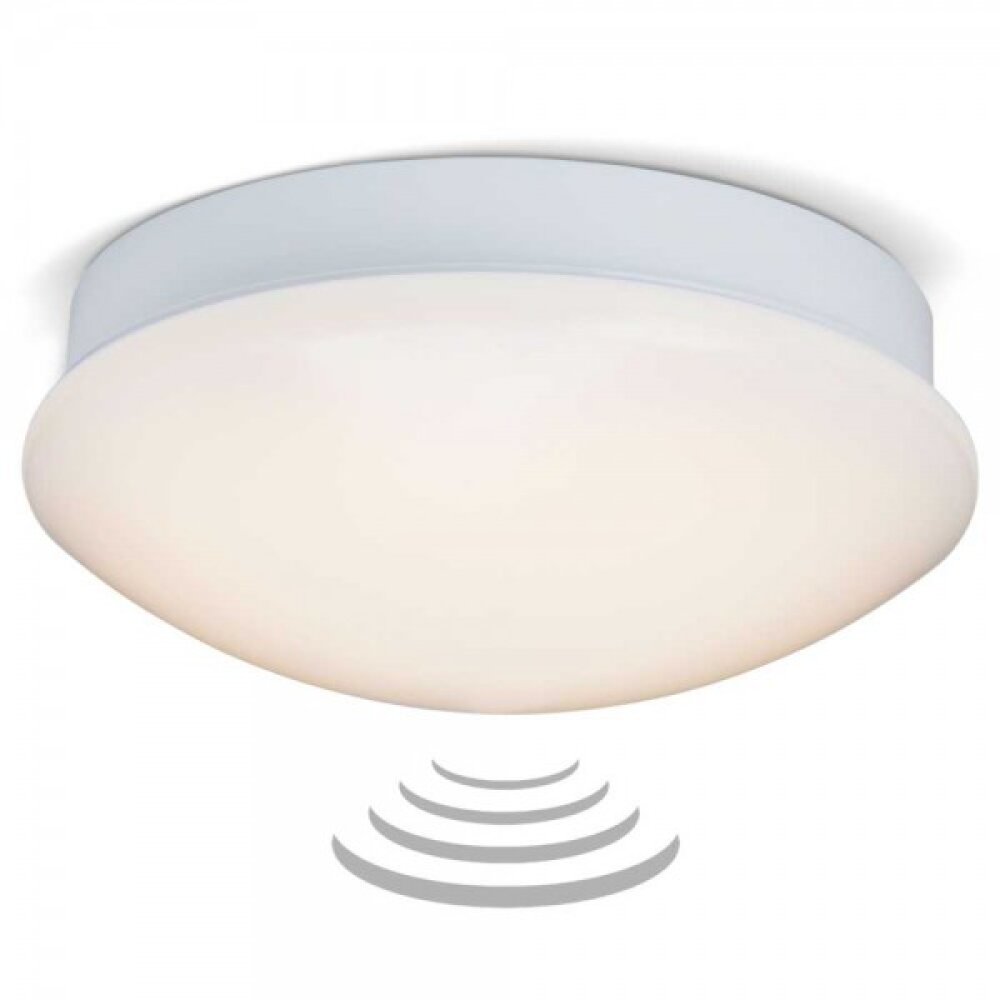 Plafonnier/Applique murale Brilliant Fakir LED Blanc, 1 lumière, Détecteur de mouvement main product photo