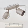 Horen Plafonnier, Spot de plafond Sable, 2 lumières