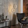 Firon Lampadaire LED Noir, 2 lumières
