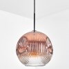 Ripoll Suspension, Boule lumineuse, Suspension Clair, Cuivré, 1 lumière