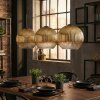 Koyoto Suspension, Boule lumineuse, Suspension Or, Clair, 3 lumières