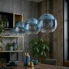 Koyoto Suspension, Boule lumineuse, Suspension Bleu, Clair, 3 lumières