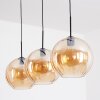 Koyoto Suspension, Boule lumineuse, Suspension Ambre, 3 lumières