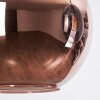 Koyoto Suspension, Boule lumineuse, Suspension Bleu, Vert, Cuivré, 3 lumières