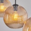 Koyoto Suspension, Boule lumineuse, Suspension Ambre, 3 lumières