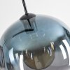 Koyoto Suspension, Boule lumineuse, Suspension Bleu, Vert, Clair, Cuivré, 3 lumières