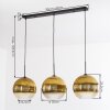 Koyoto Suspension, Boule lumineuse, Suspension Or, Clair, 3 lumières