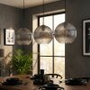 Koyoto Suspension, Boule lumineuse, Suspension Clair, Fumé, 3 lumières