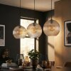 Koyoto Suspension, Boule lumineuse, Suspension Ambre, Clair, 3 lumières