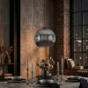 Ripoll Suspension, Boule lumineuse, Suspension Chrome, Fumé, 1 lumière