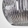 Ripoll Suspension, Boule lumineuse, Suspension Chrome, Fumé, 1 lumière