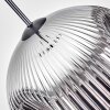Ripoll Suspension, Boule lumineuse, Suspension Chrome, Fumé, 1 lumière