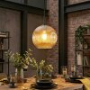 Ripoll Suspension, Boule lumineuse, Suspension Ambre, 1 lumière