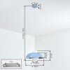 Jarik Suspension, Suspension Bleu, 1 lumière