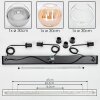 Koyoto Suspension, Boule lumineuse, Suspension Ambre, Clair, Fumé, 3 lumières