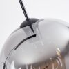Koyoto Suspension, Boule lumineuse, Suspension Ambre, Clair, Fumé, 3 lumières