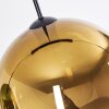 Koyoto Suspension, Boule lumineuse, Suspension Bleu, Or, Vert, Clair, 3 lumières