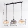 Koyoto Suspension, Boule lumineuse, Suspension Ambre, Clair, Fumé, 3 lumières