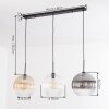 Koyoto Suspension, Boule lumineuse, Suspension Ambre, Clair, Fumé, 3 lumières