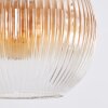 Koyoto Suspension, Boule lumineuse, Suspension Ambre, Clair, Fumé, 3 lumières