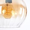Koyoto Suspension, Boule lumineuse, Suspension Ambre, Clair, Fumé, 3 lumières