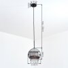 Ripoll Suspension, Boule lumineuse, Suspension Fumé, 1 lumière