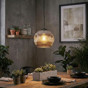 Ripoll Suspension, Boule lumineuse, Suspension Fumé, 1 lumière