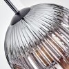 Ripoll Suspension, Boule lumineuse, Suspension Chrome, Clair, Fumé, 1 lumière