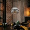 Ripoll Suspension, Boule lumineuse, Suspension Chrome, Clair, Fumé, 1 lumière