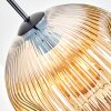 Ripoll Suspension, Boule lumineuse, Suspension Ambre, Clair, 1 lumière