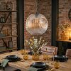 Ripoll Suspension, Boule lumineuse, Suspension Ambre, Clair, 1 lumière